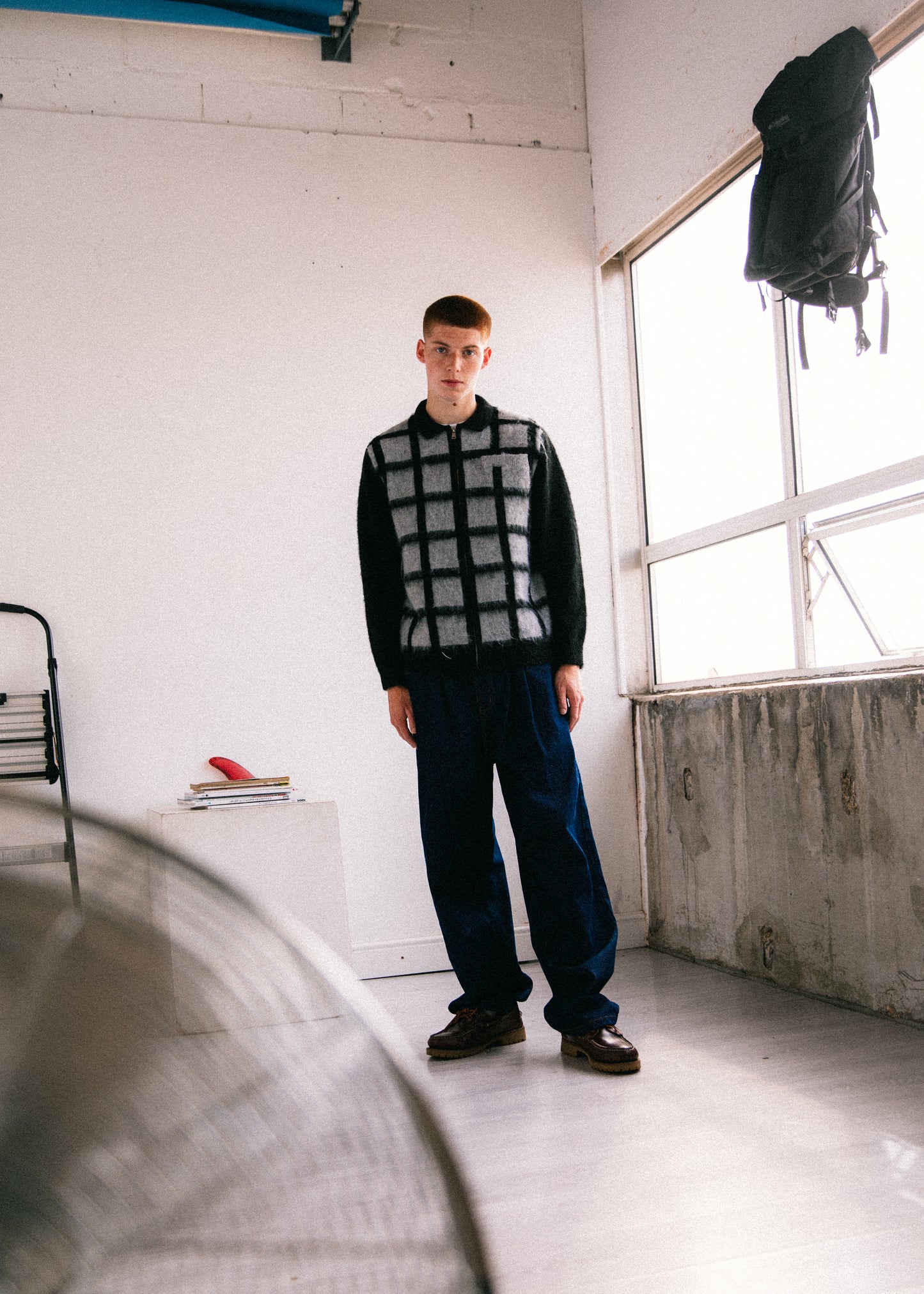 Pane Zip Knit