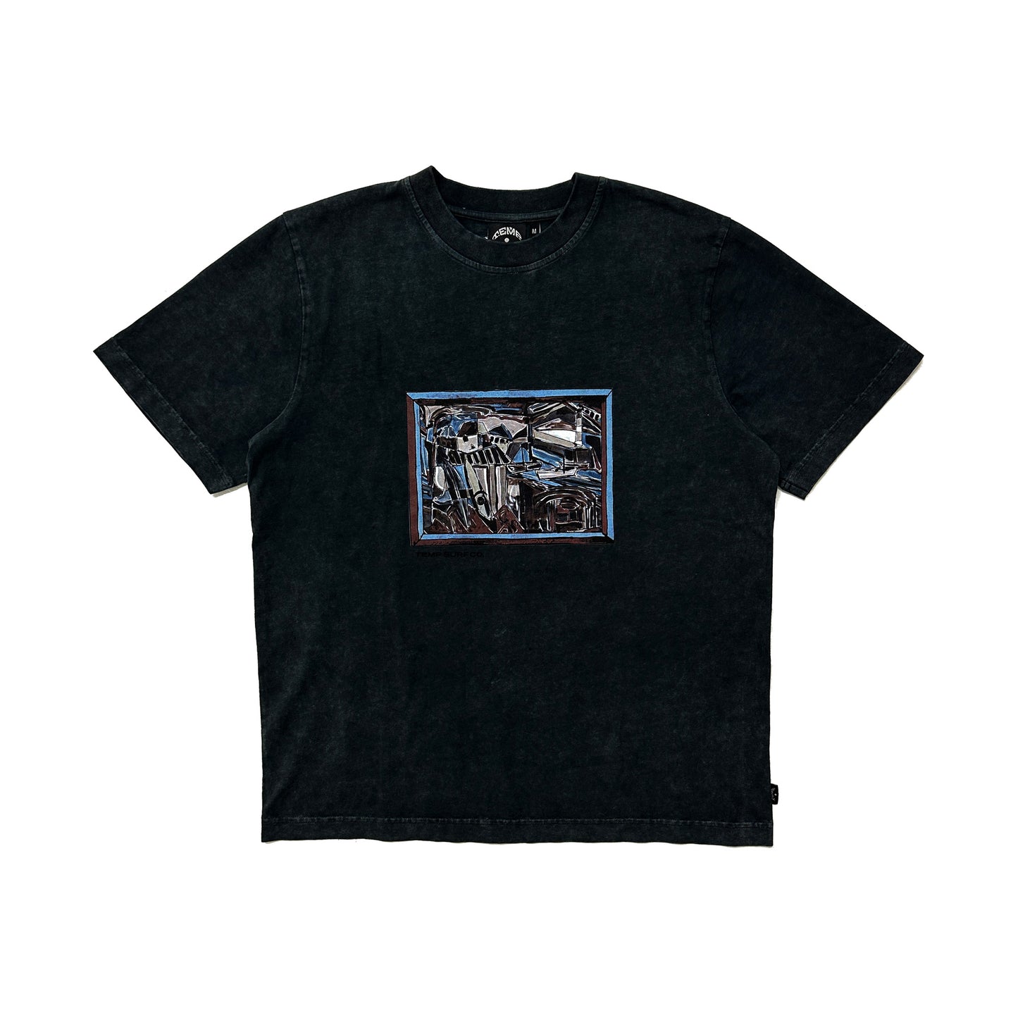 Black Painted Cornwall Tee