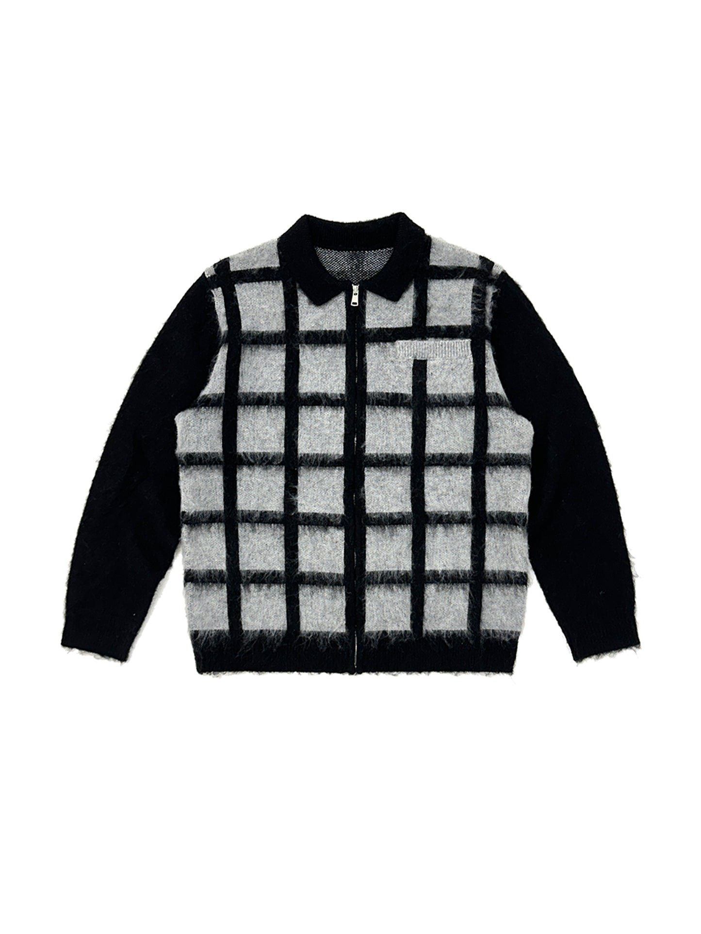 Pane Zip Knit