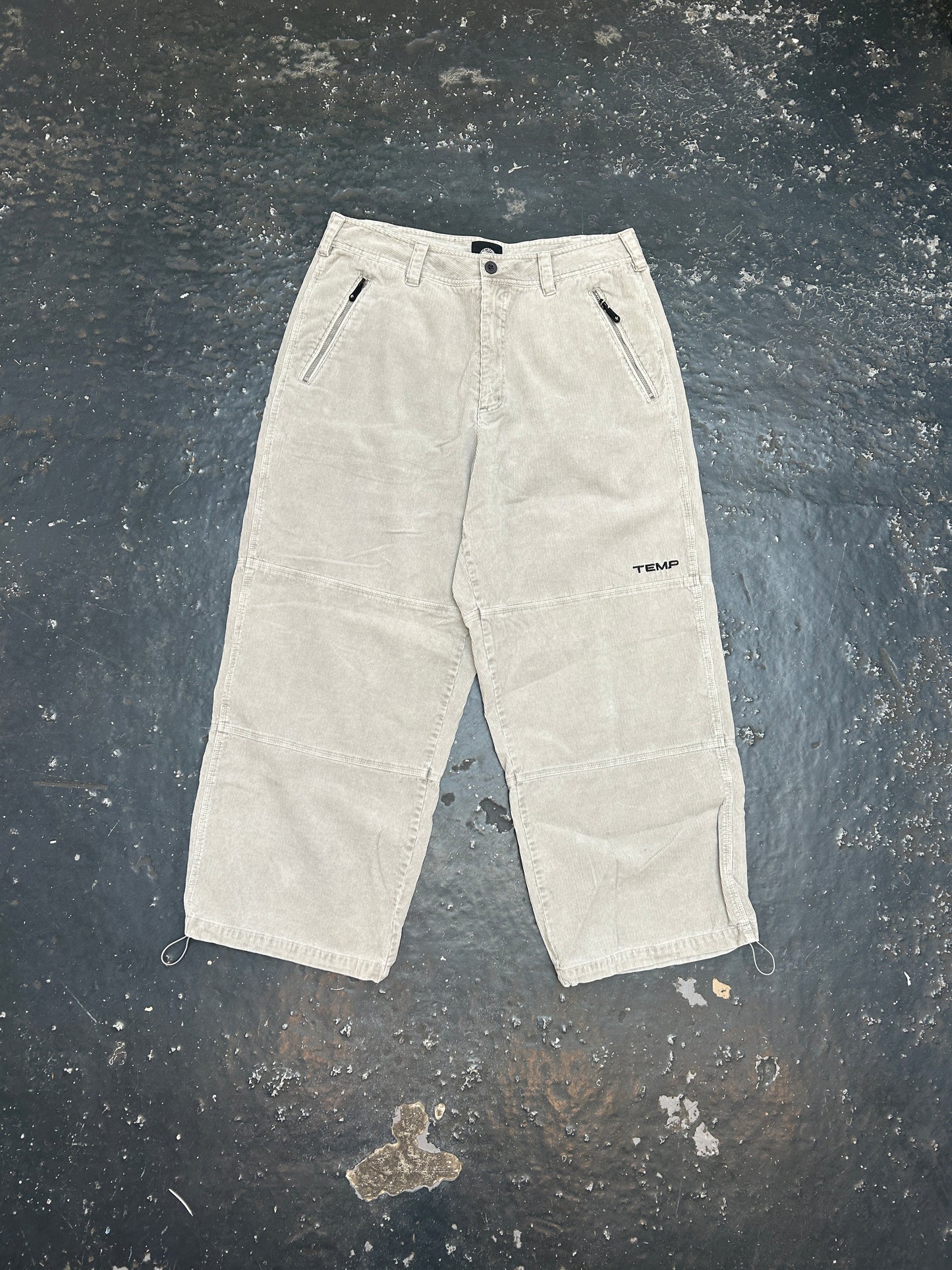 Grey Cord Work Pant