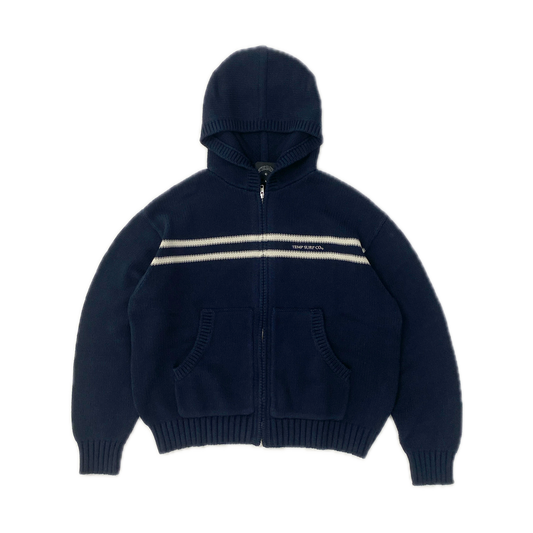 Navy Knit Hoodie