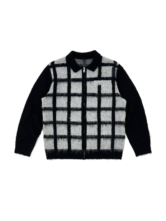 Pane Zip Knit
