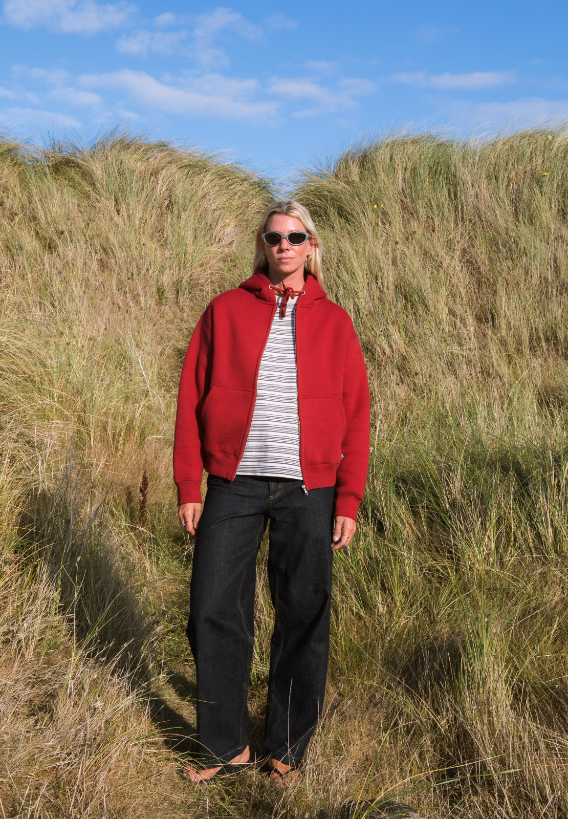 J-Bay Hoodie Deep Red