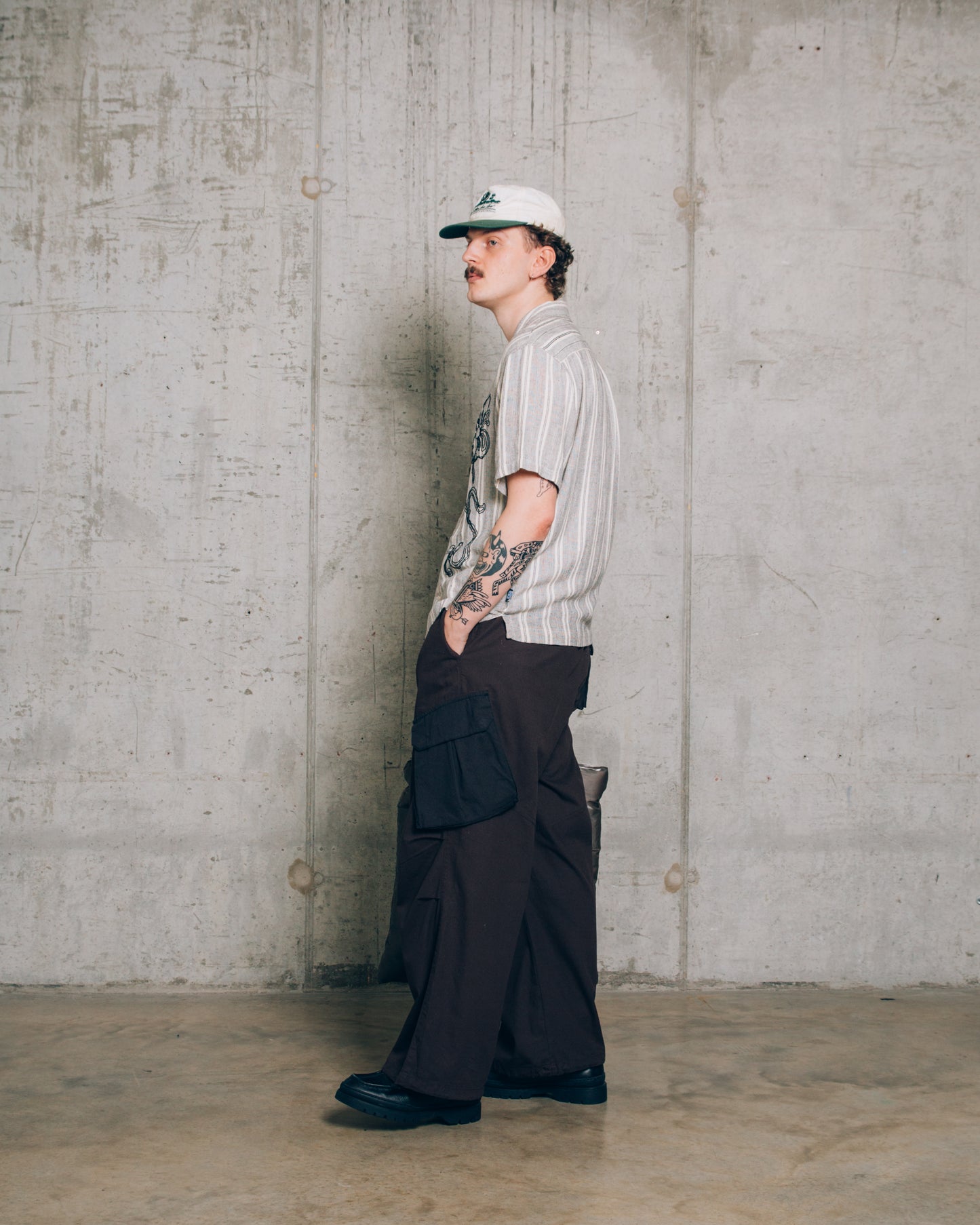 Aubergine Utility Beach Pant