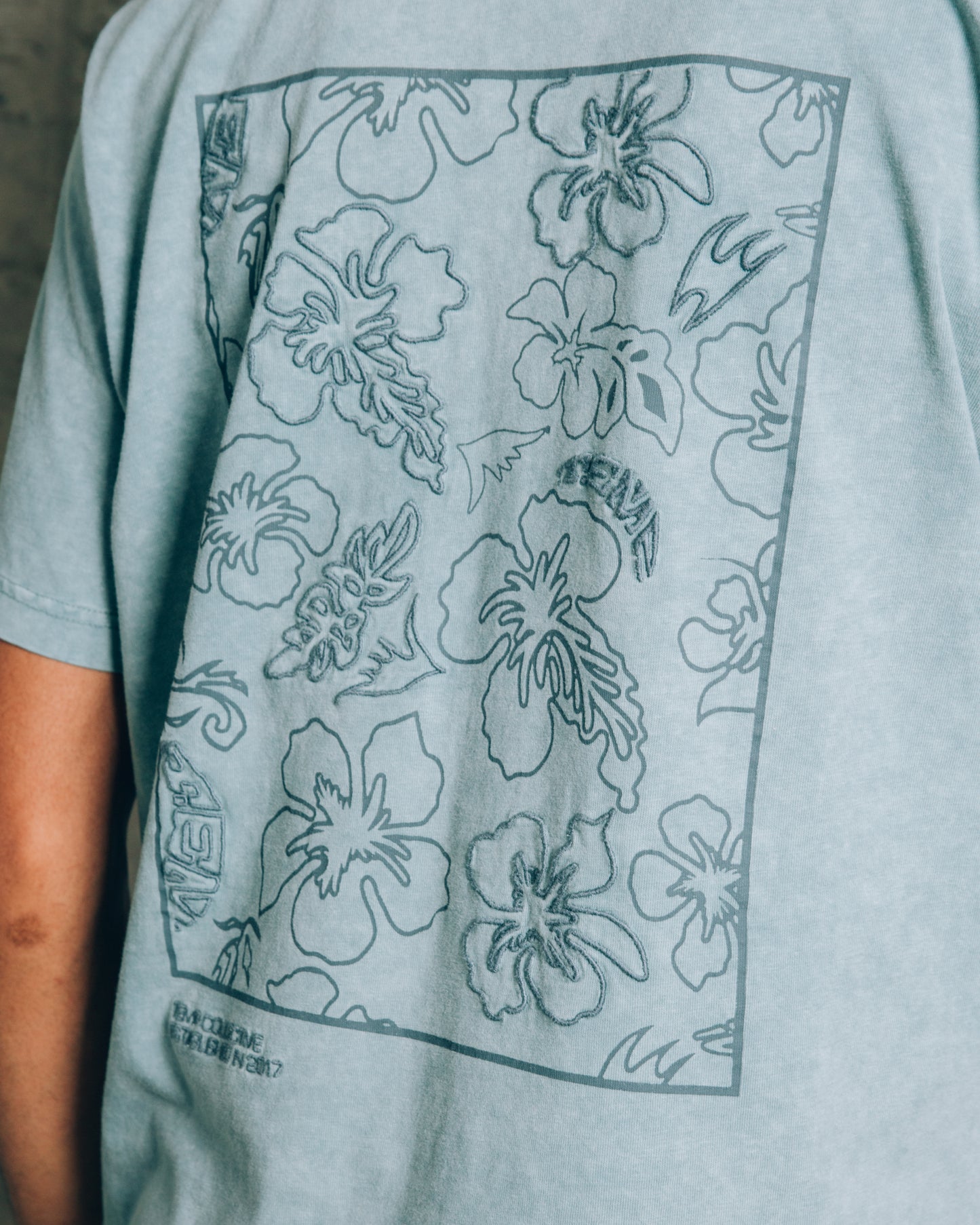 Floral Border T-shirt