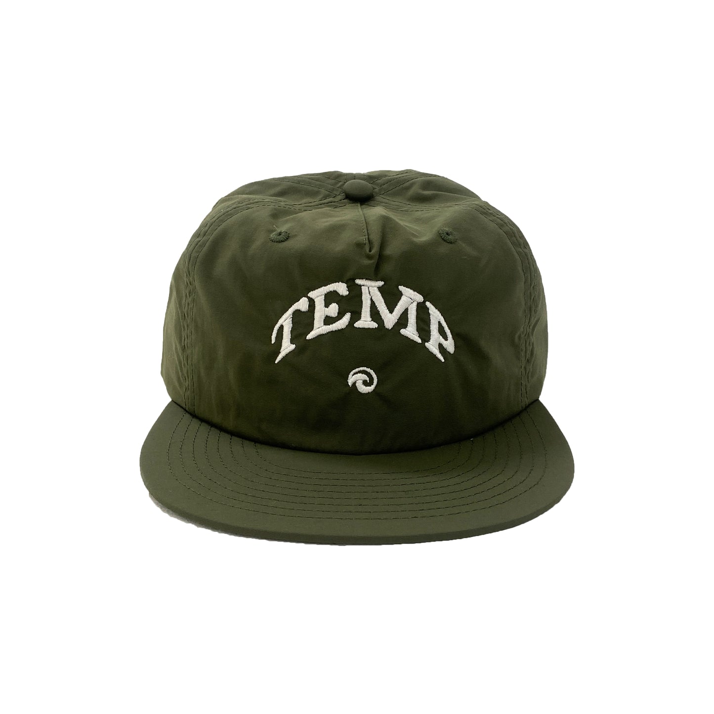 Khaki Nylon Peak Cap