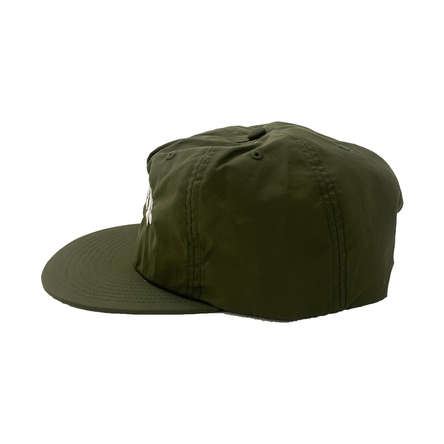 Khaki Nylon Peak Cap